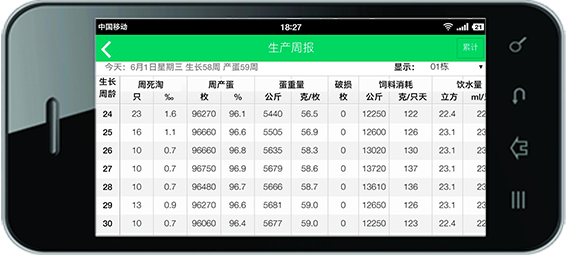 養(yǎng)雞管理軟件-生產(chǎn)日?qǐng)?bào)